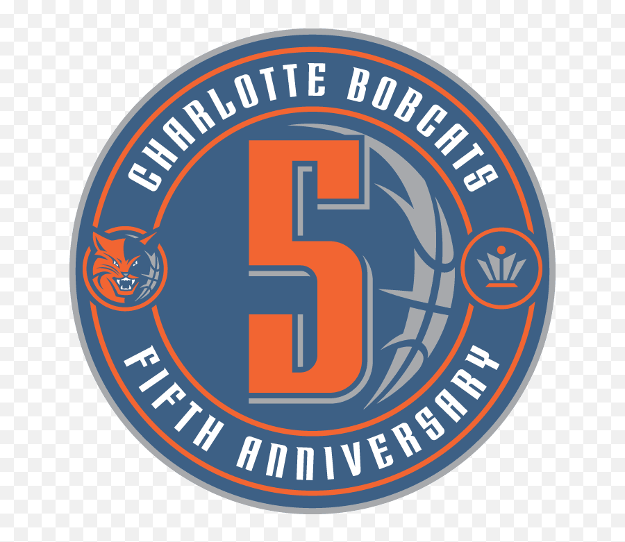 Charlotte Bobcats Anniversary Logo - Charlotte Bobcats Emoji,Bobcats Logo
