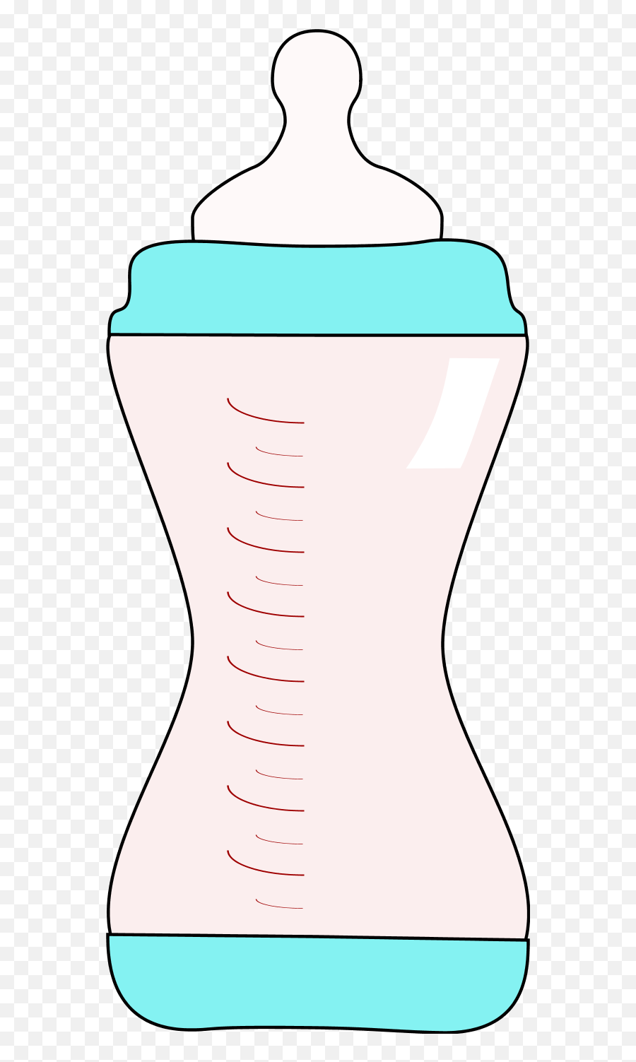 Clip Art Of Baby Transparent Bottle - Vertical Emoji,Baby Bottle Clipart