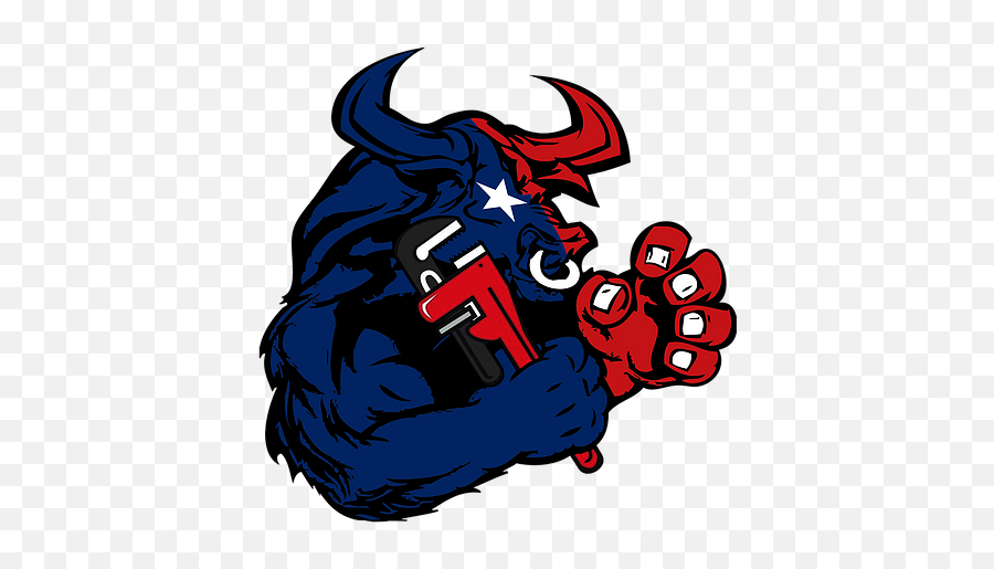 Texas Plumbing 911 - Fictional Character Emoji,Bull Logo