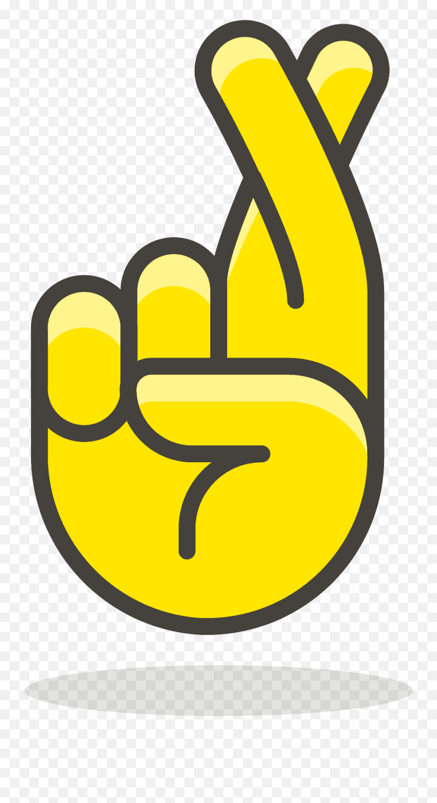 Crossed Fingers Emoji Clipart Free Download Transparent - Victory Hand Emoji,Fingers Clipart