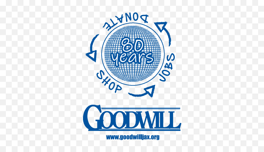 Goodwill Industries Of North Florida Celebrates 80 Years Of - Goodwill Emoji,Goodwill Logo