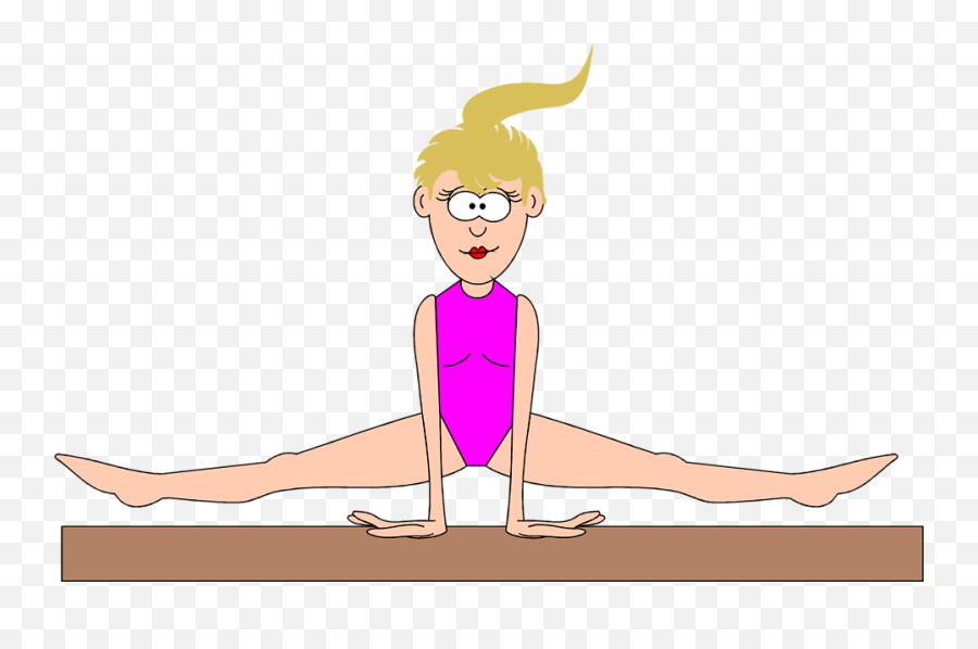 Gymnastics Clipart Tumbling Free Images - Woman On Balance Beam Clipart Emoji,Gymnastics Clipart