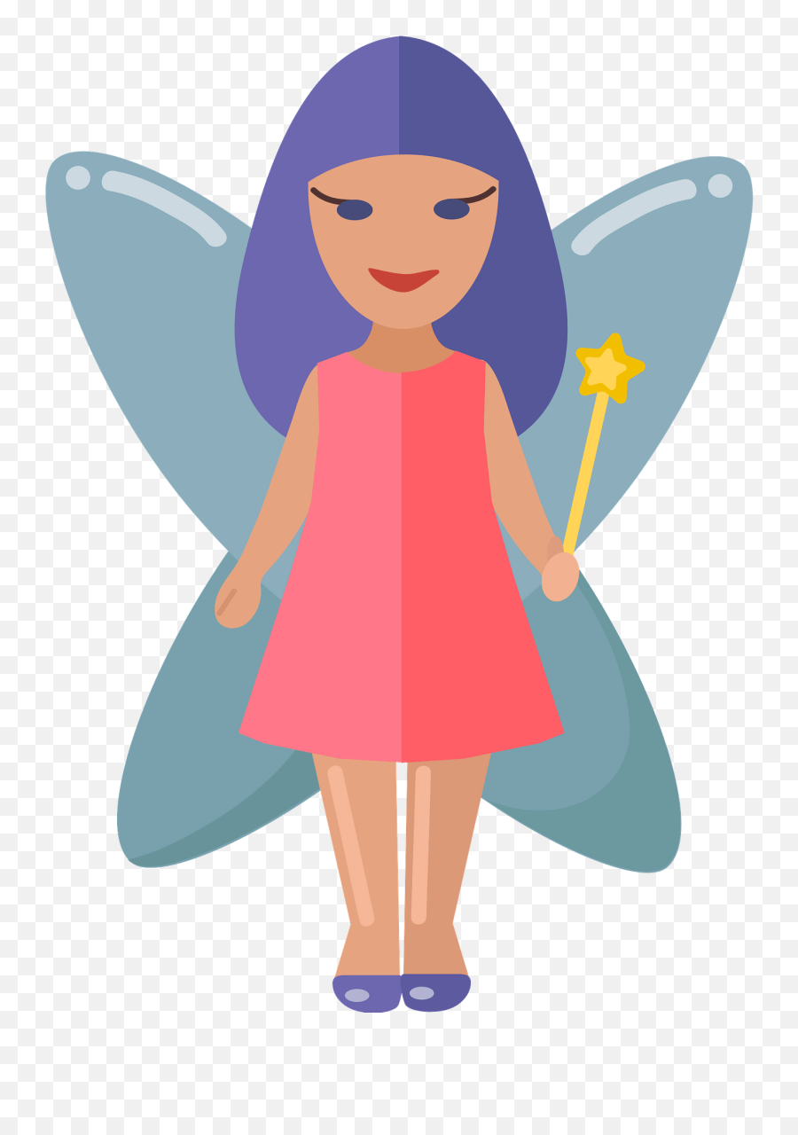 Fairy Clipart Free Download Transparent Png Creazilla - Fairy Emoji,Fairy Clipart