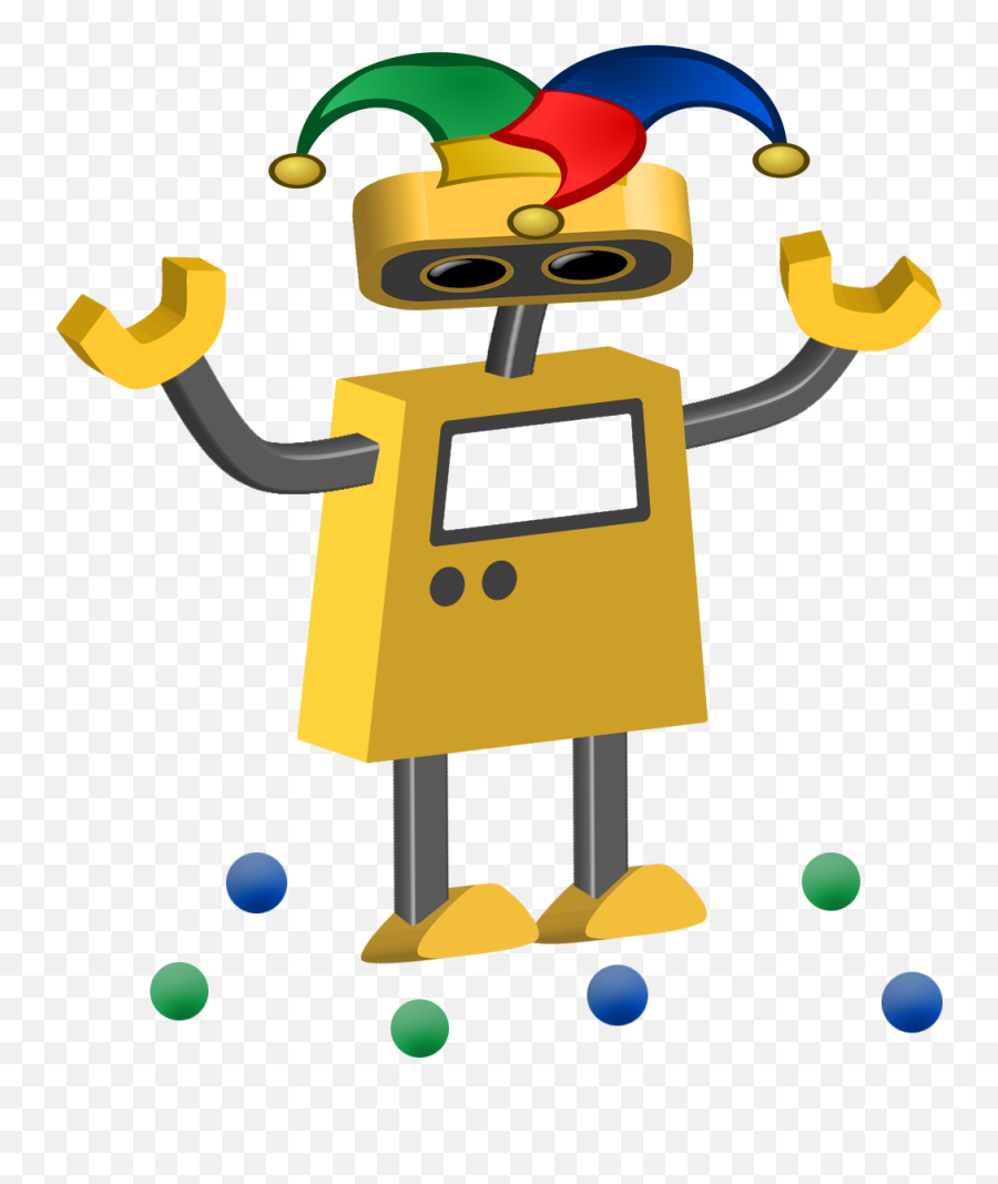 Robot 74 Beginner Juggler Tim Emoji,Juggling Clipart