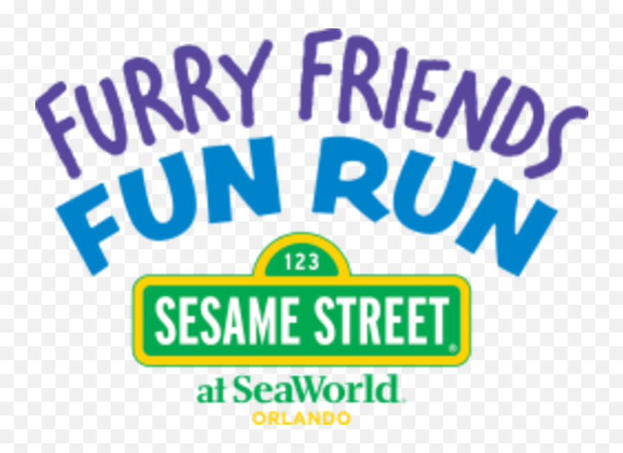 Furry Friends Fun Run At Sesame Street At Seaworld Orlando - Sesame Street Emoji,Sesame Street Logo