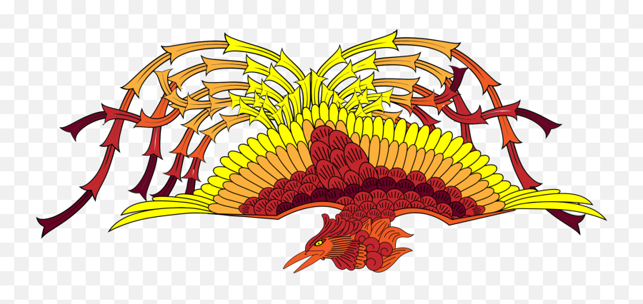Wingfour Symbolsvermilion Bird Png Clipart - Royalty Free Emoji,Phoenix Bird Png