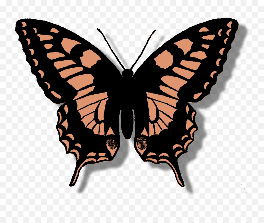Butterfly Digital Clip Art Download Silhouette - Butterfly Emoji,Scrapbook Png