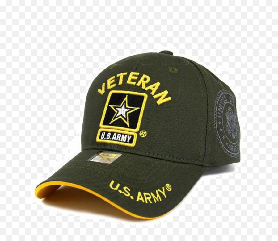United States Army Veteran Hat With Star Logo - Olive A04arv01 Olvgld For Baseball Emoji,Glitter Force Logo