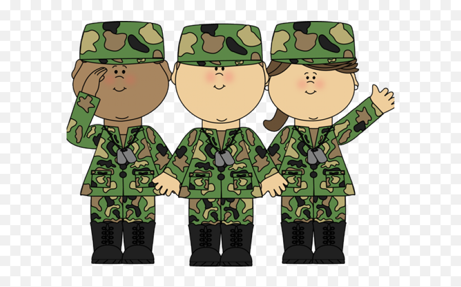 Military Clipart Cute - Cute Soldiers Clipart Transparent Cute Soldiers Clipart Emoji,Cute Clipart