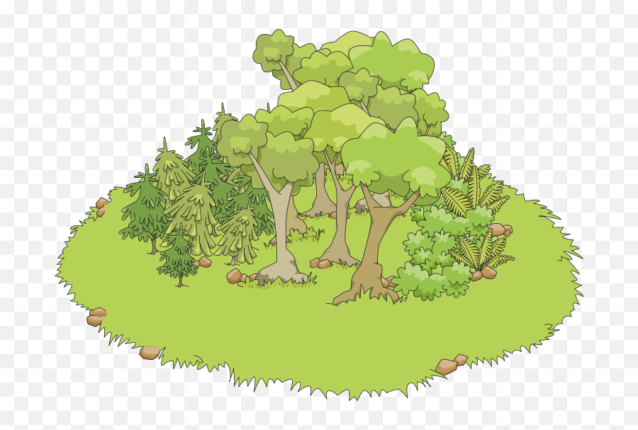 Free Clip Art - Map Of Forest Clipart Emoji,Forest Clipart