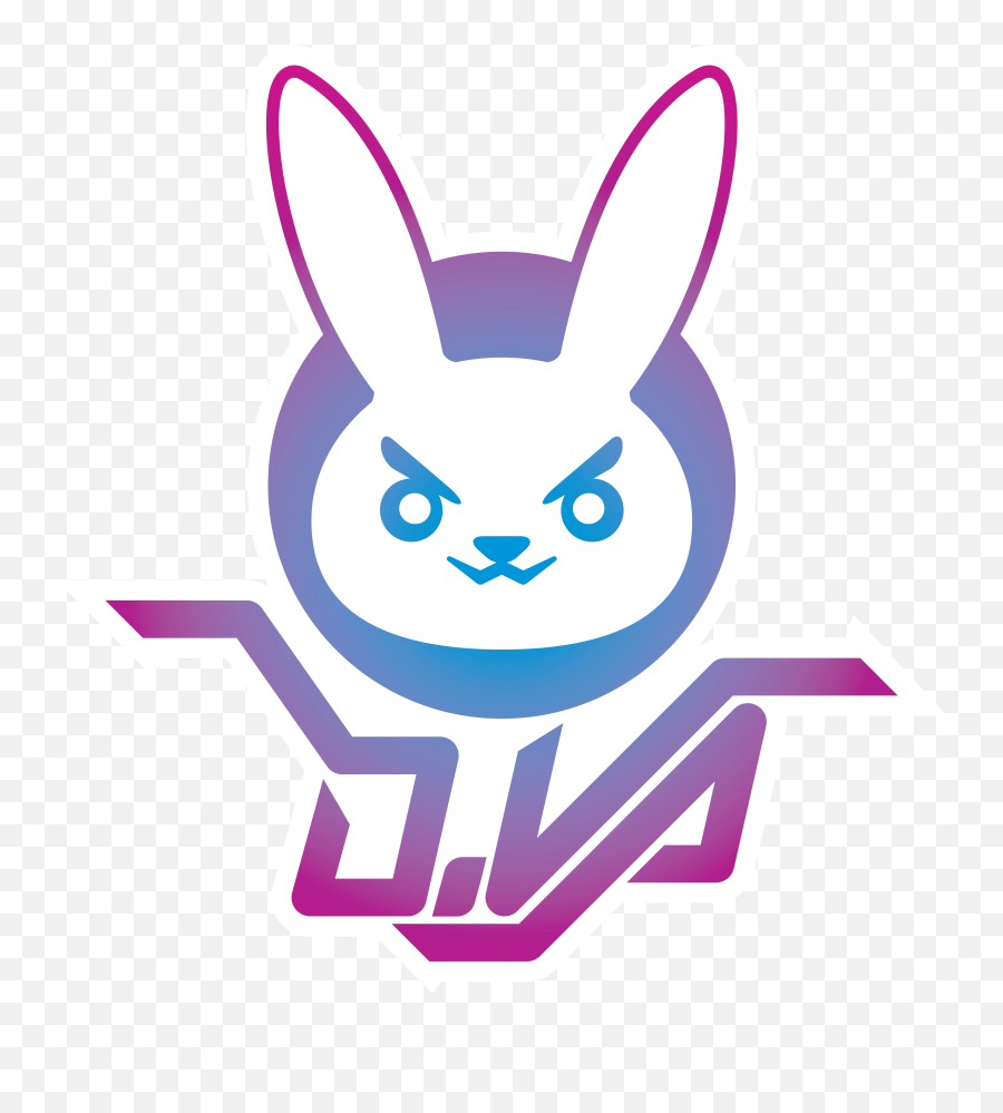 Geek Stuff - D Va Logo Emoji,Dva Bunny Logo