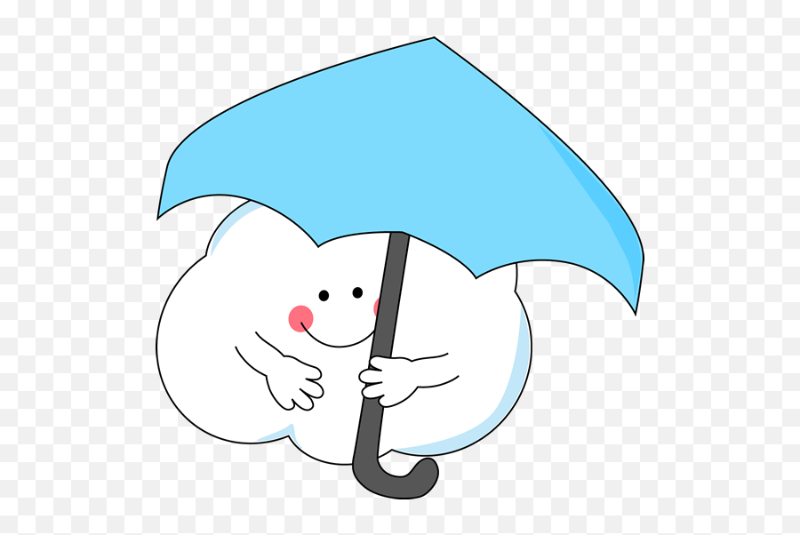 Download Hd Cloud Under Umbrella - Umbrella And Cloud Fictional Character Emoji,Cloud Clipart Transparent Background