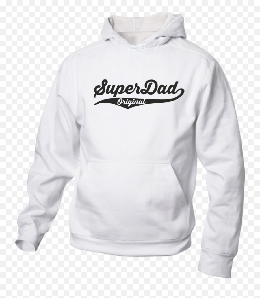 Original Superdad Hoody - Basic Witte Hoodie Emoji,Super Dad Logo