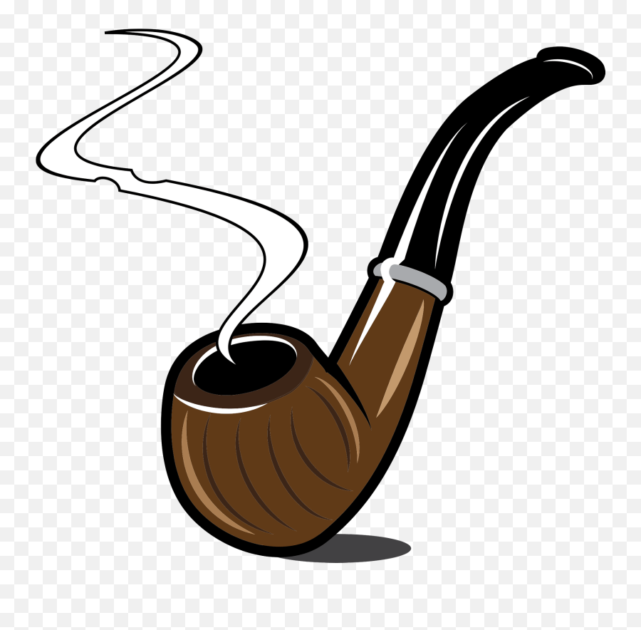 Smoking Pipe Clipart - Smoking Tobacco Pipe Clipart Emoji,Smoke Clipart