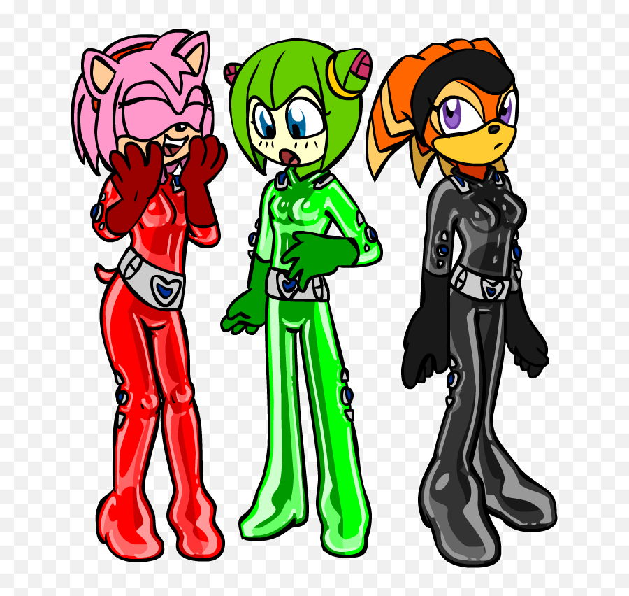 Team Gfs In Totally Spies Suits Clipart - Full Size Clipart Emoji,Suits Clipart