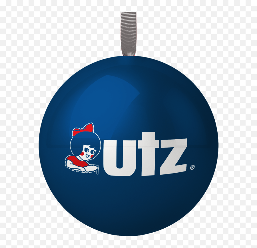 Utz Logo Tin Ball Ornament Emoji,Utz Logo