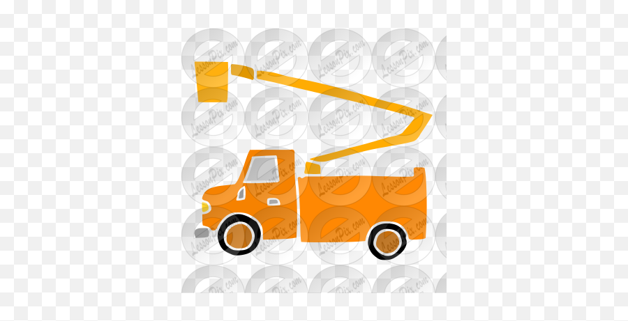 Cherry Picker Stencil For Classroom Therapy Use - Great Emoji,Construction Vehicle Clipart