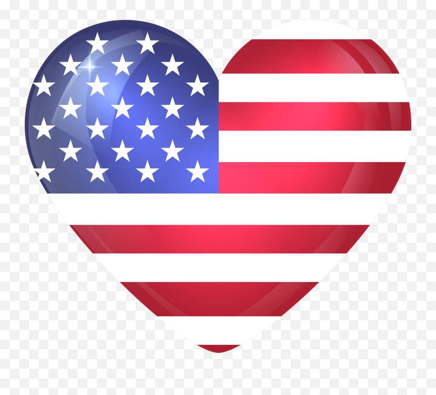 Usa Flag Heart - United States Growing Emoji,Usa Flag Png
