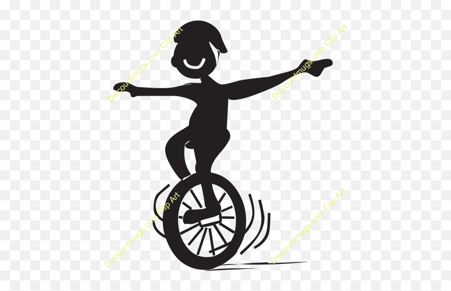 Child Riding Unicycle Clipart Panda - Free Clipart Images Emoji,Unicycle Png