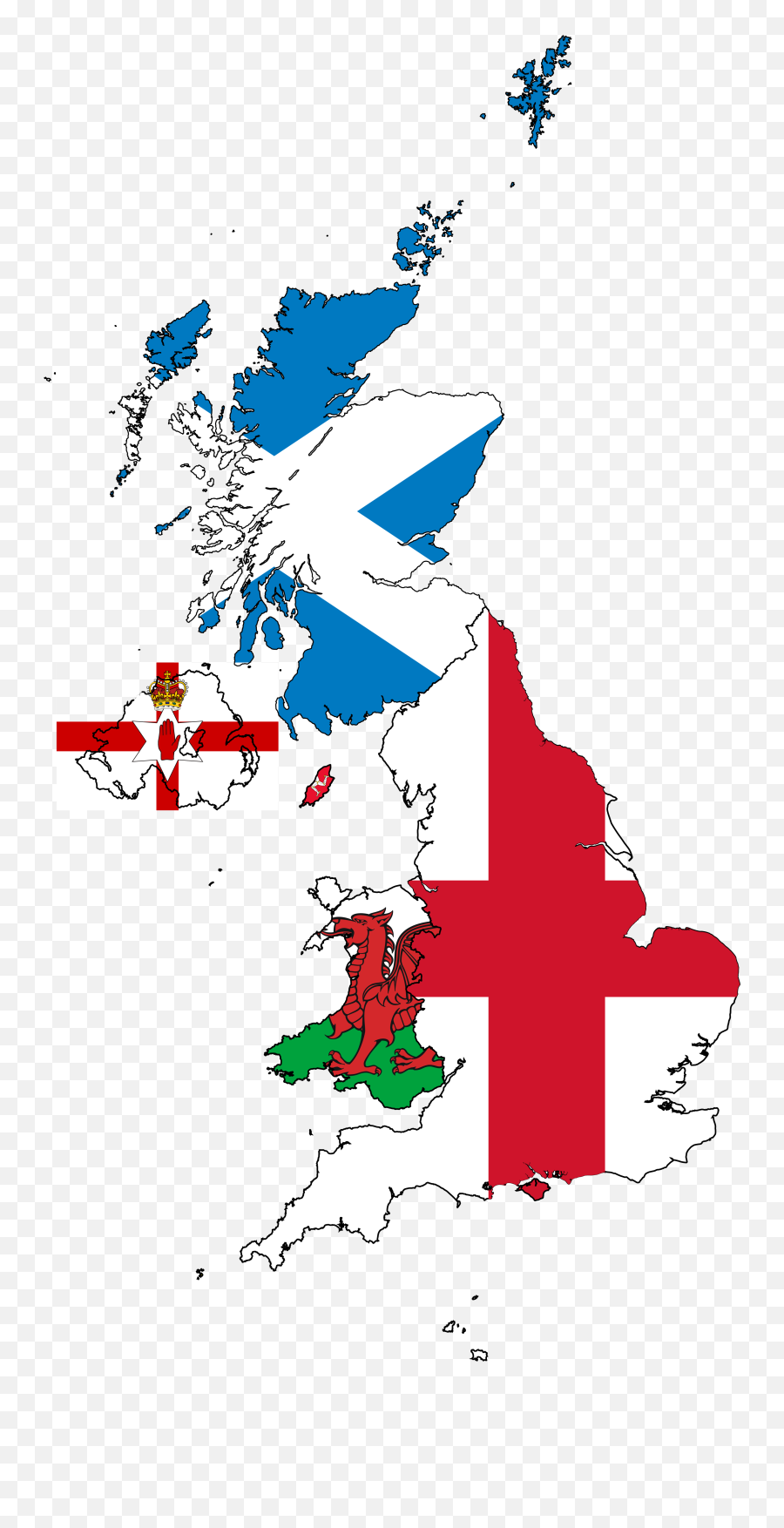 United Kingdom And Northern Ireland Maps Isolated Traveller Emoji,Ireland Flag Png