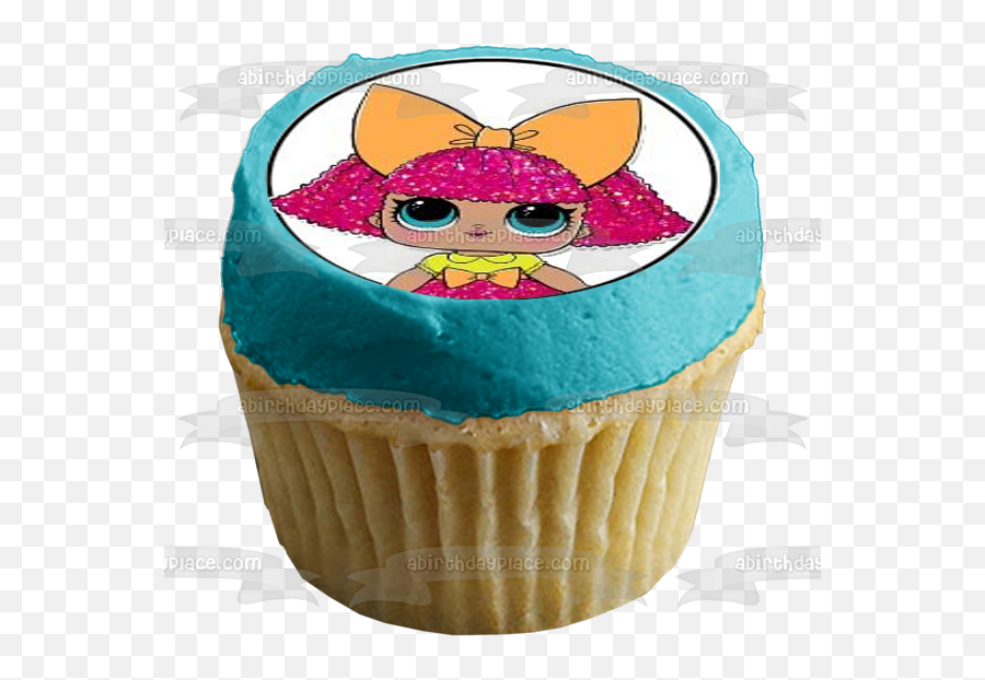 Lol Surprise Logo Dolls Diva Edible Cupcake Topper Images Abpid03991 - A Birthday Place Emoji,Lol Logo