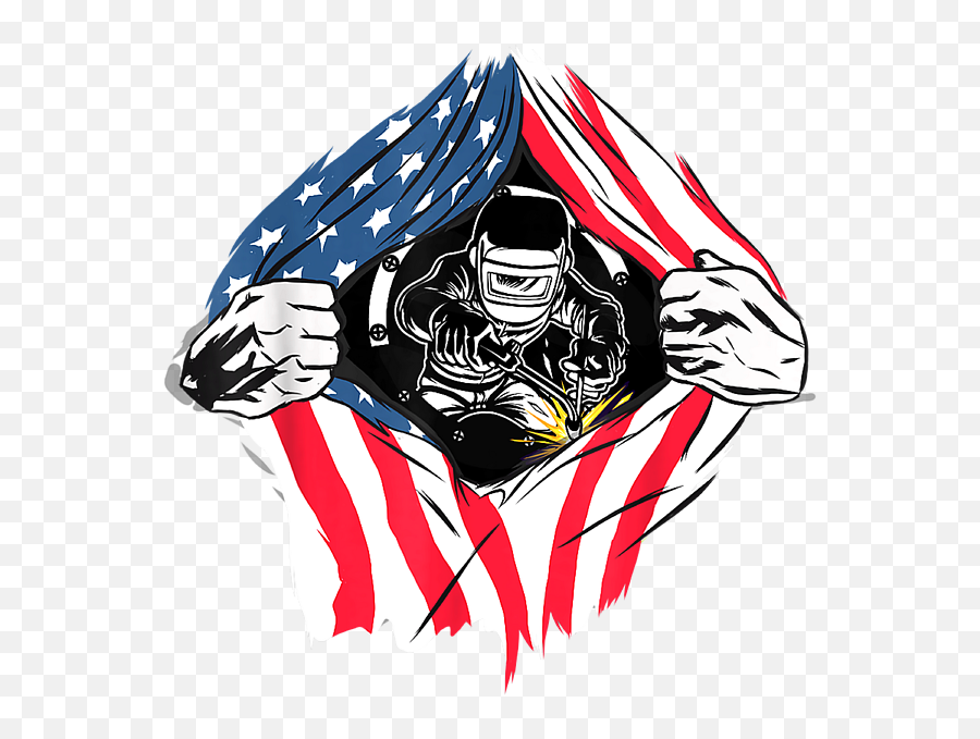 American Flag Welder Patriotic Usa 4th Of July Welding Gift Emoji,Welder Png