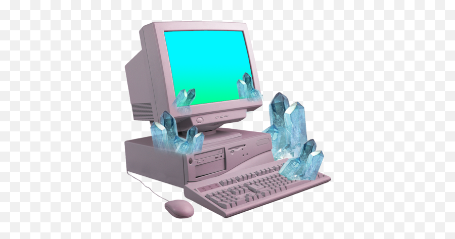 Computer Vaporwave Png Transparent - Vaporwave Computer Png Emoji,Vaporwave Png