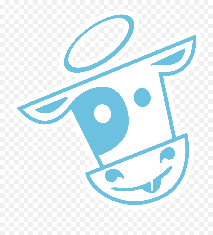 Home - Dot Emoji,Cow Logo