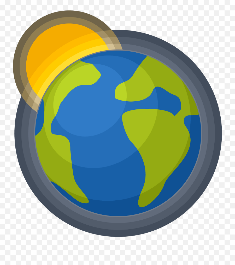 Planet Earth Sun Clipart - Earth And Sun Clipart Transparent Emoji,Sun Clipart