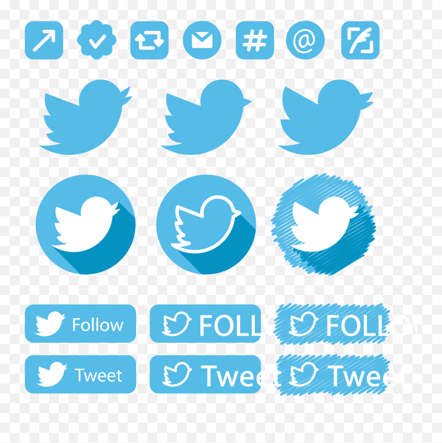 Twitter Icon - Png Icon Blue Social Media Emoji,Twitter Icon Transparent