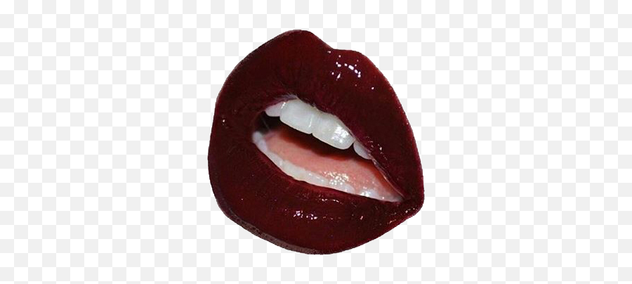 Dark Red Lips Png - Vintage Aesthetic Png Soft Emoji,Lips Png