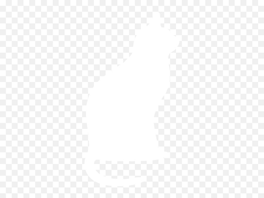 White Cat Silhouette Clip Art - Blank Emoji,Cat Silhouette Clipart