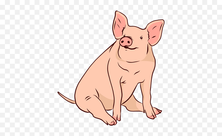 Pig Snout Ear Tail Hoof Illustration - Transparent Png U0026 Svg Porco Png Emoji,Piglet Logo
