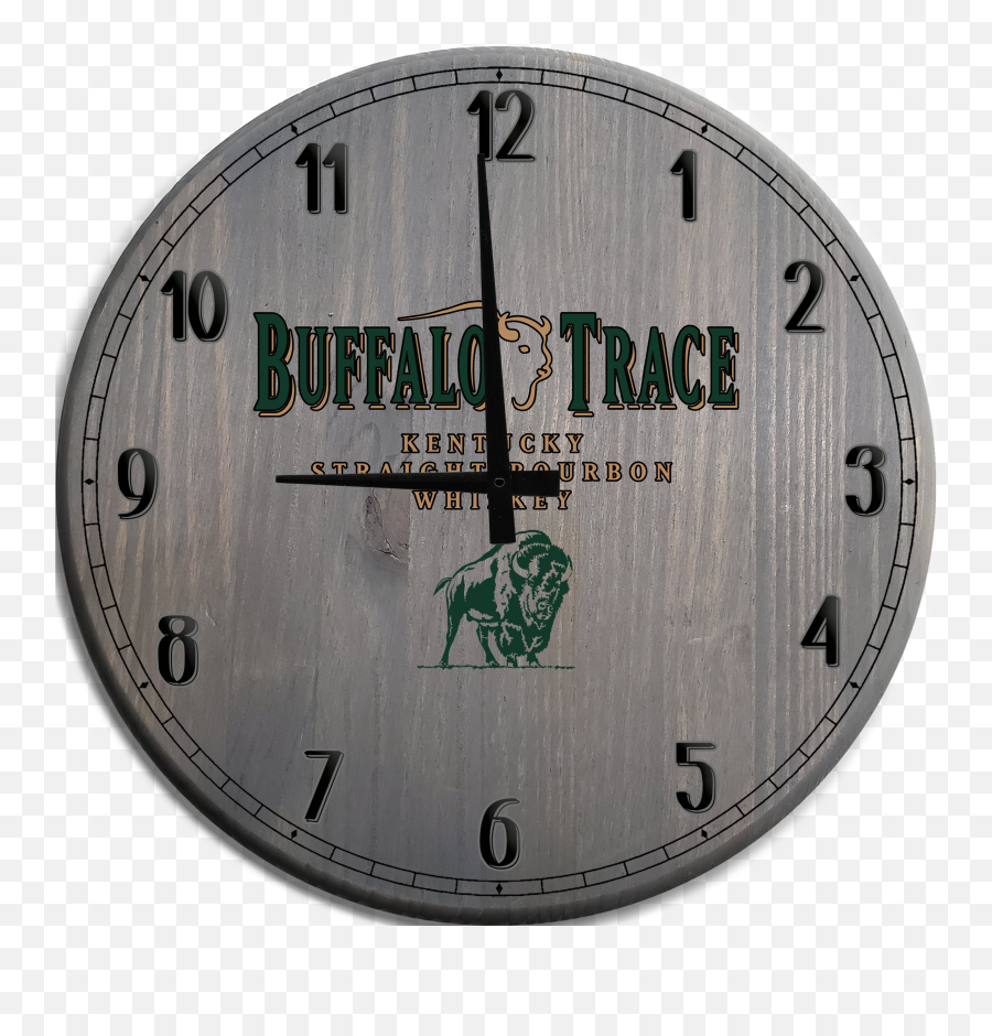 Large Wall Clock Buffalo Trace Whiskey Bourbon Kentucky Bar - Buffalo Trace Emoji,Buffalo Trace Logo