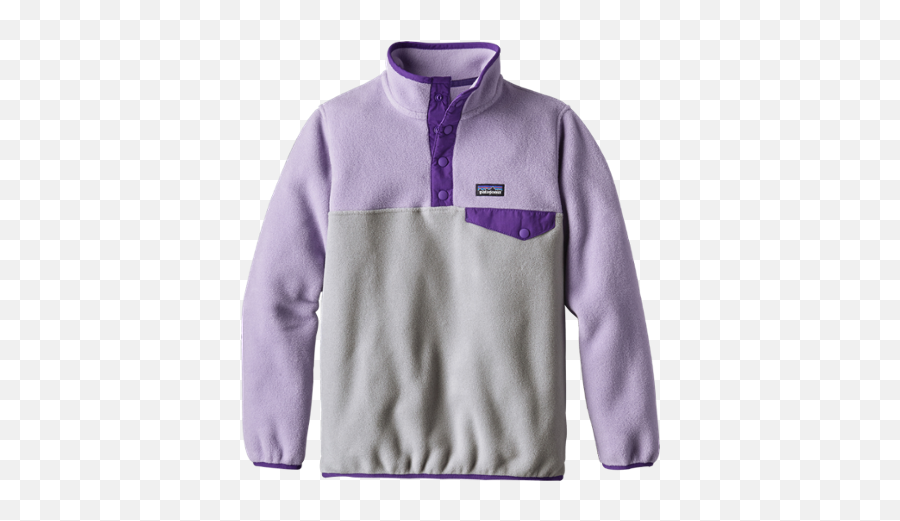 Lightweight Synchilla Snap - T Fleece Pullover Girlsu0027 Patagonia Purple Synchilla Emoji,Patagonia Logo Shirts