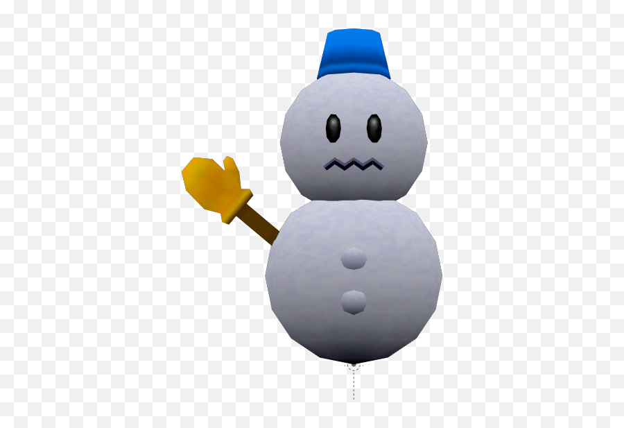 Gamecube - Mr Blizzard Mario 64 Snowman Png Emoji,Blizzard Png