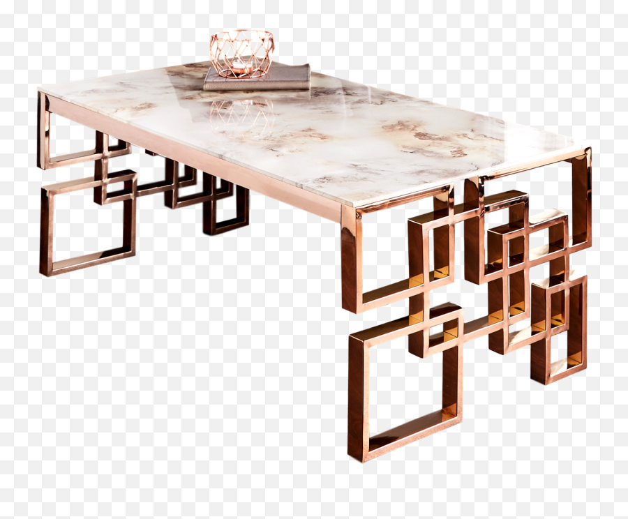 Marble Glass Rose Gold Coffee Table By Native Lifestyle In - Marble Rose Gold Coffee Table Emoji,Rose Gold Png