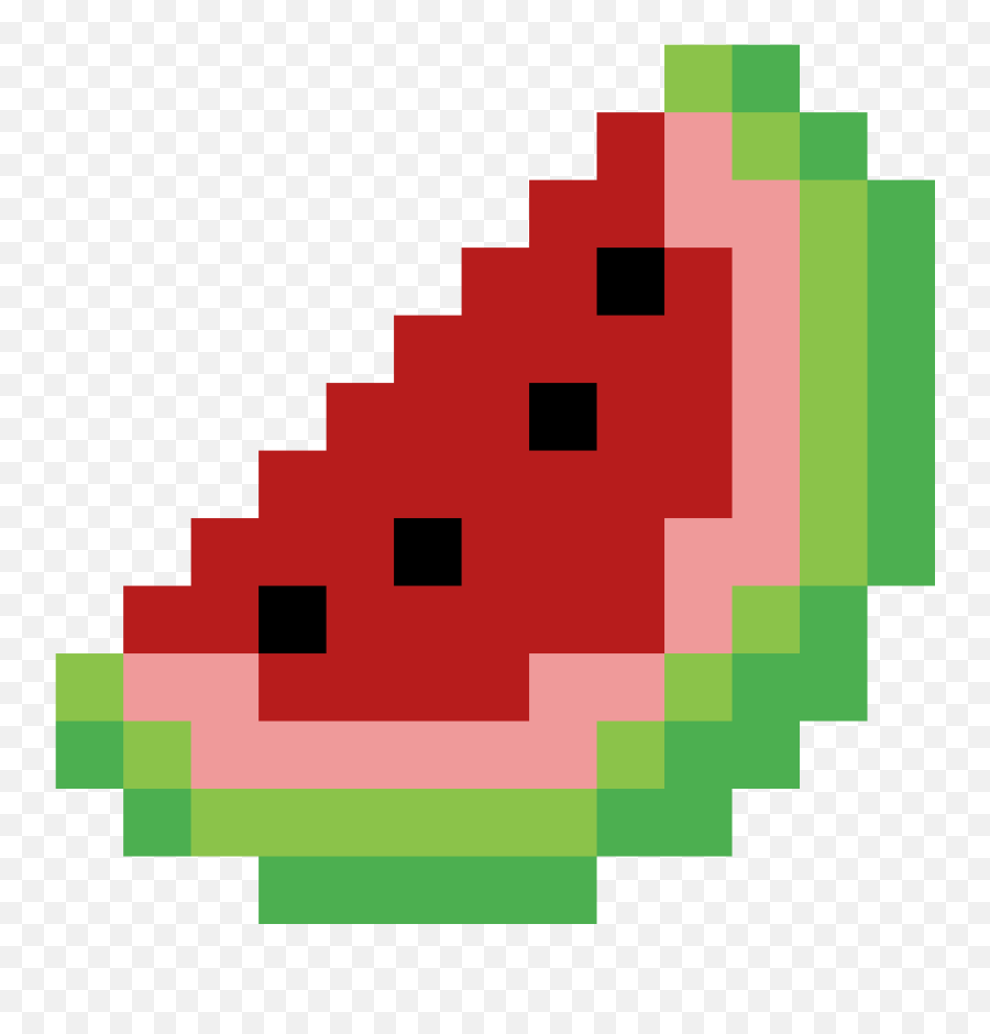 Watermelon Emoji - Pixel Art Watermelon Transparent Png Pixel Art Watermelon,Watermelon Transparent