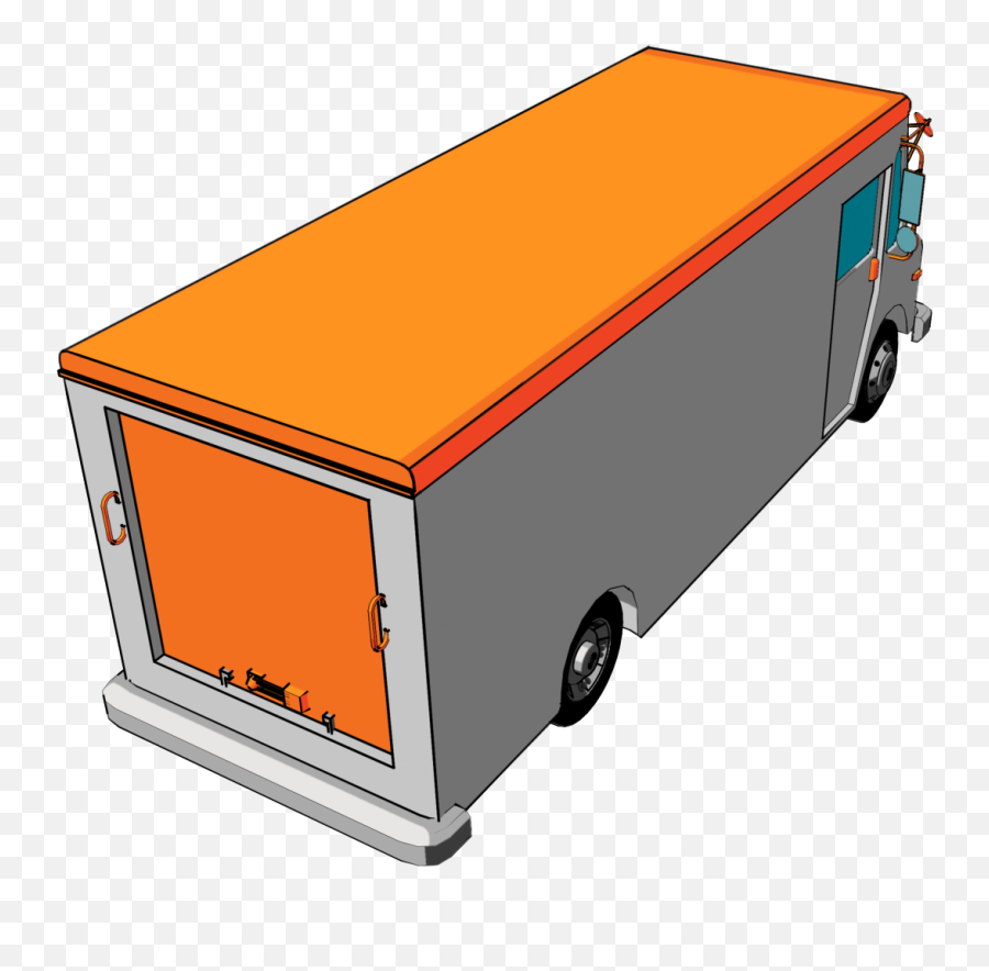 Delivery Truck Top View Png Clipart - Top View Trucks Clip Emoji,Delivery Truck Clipart
