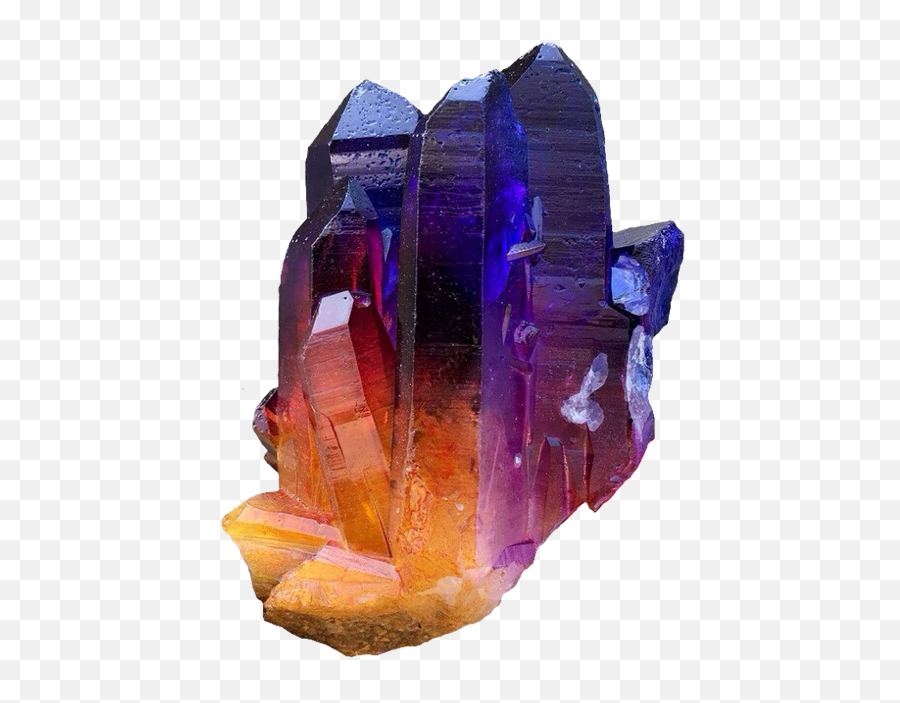 Orange And Purple Crystal Transparent - Transparent Crystals Emoji,Crystal Png