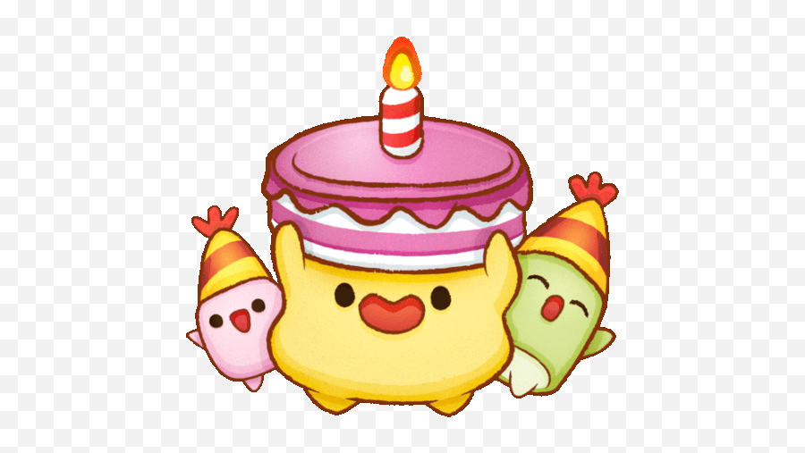 Birthday Marshmellows With Party Hats Sticker - The Party Emoji,Marshmallows Clipart