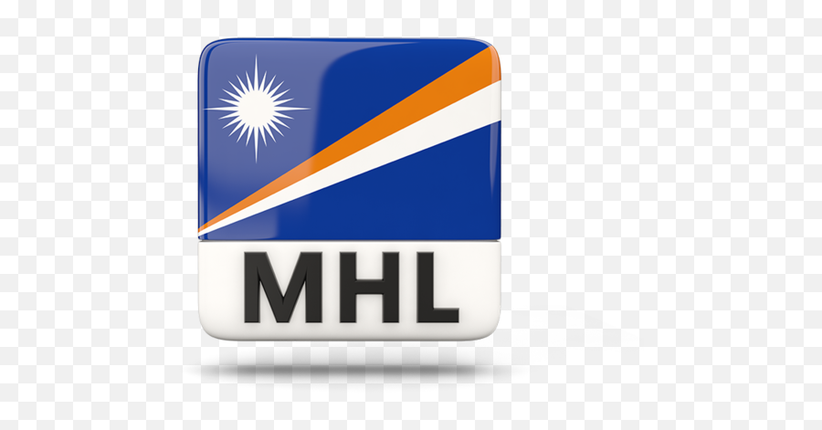 Square Icon With Iso Code Illustration Of Flag Of Marshall Emoji,Mhl Logo