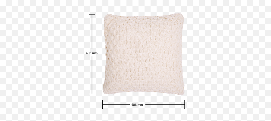 White Cushion - Big Knit Solid Script Emoji,Pillow Transparent Background