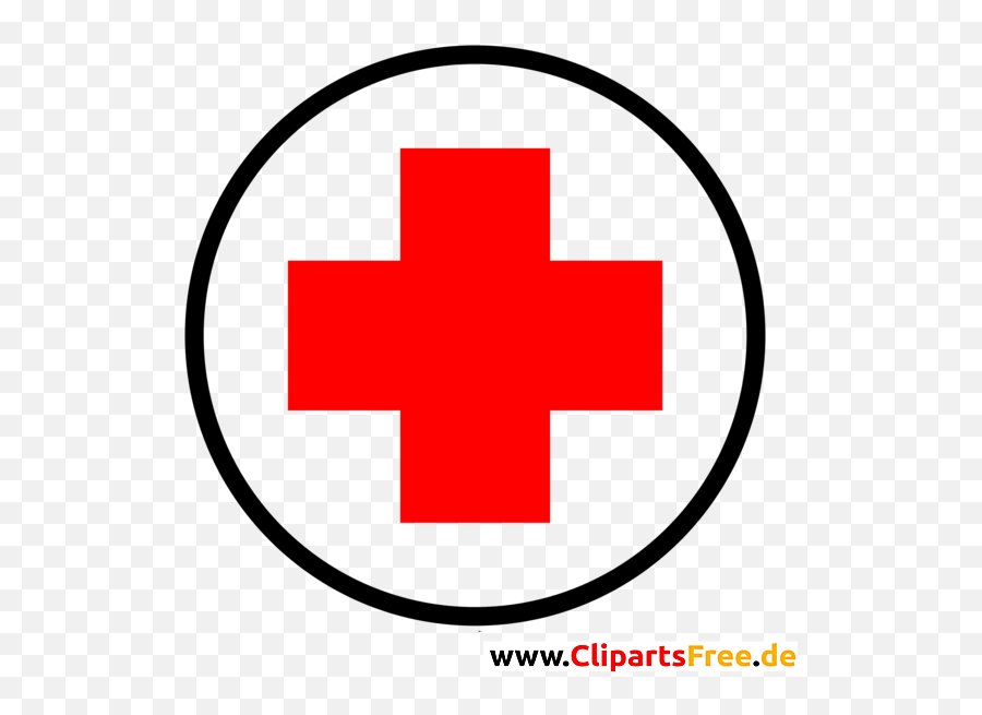 First Aid Red Cross In Circle Clip Art Image Emoji,Red Cross Clipart