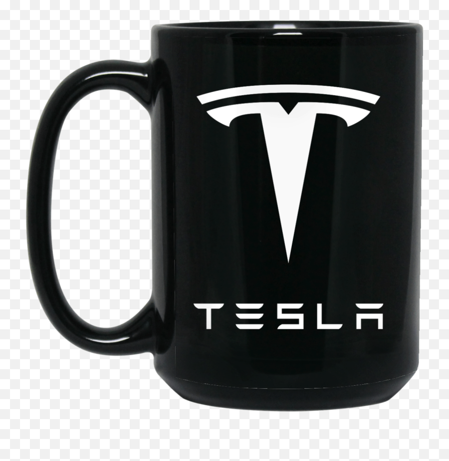 Elon Musk Tesla Logo Coffee Mug - Tesla Printed T Shirts Emoji,Tesla Logo