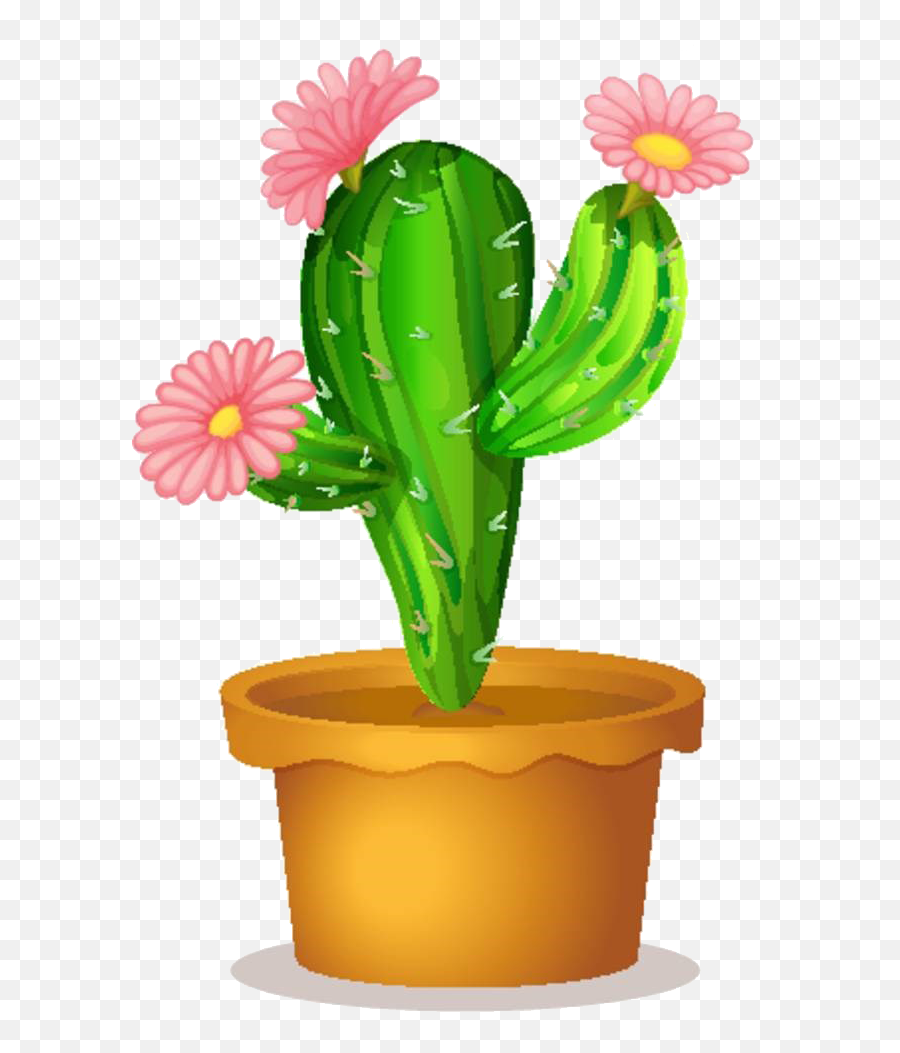 Cactus Flower Clipart Transparent Png - Cactus Clipart Png Emoji,Succulent Clipart