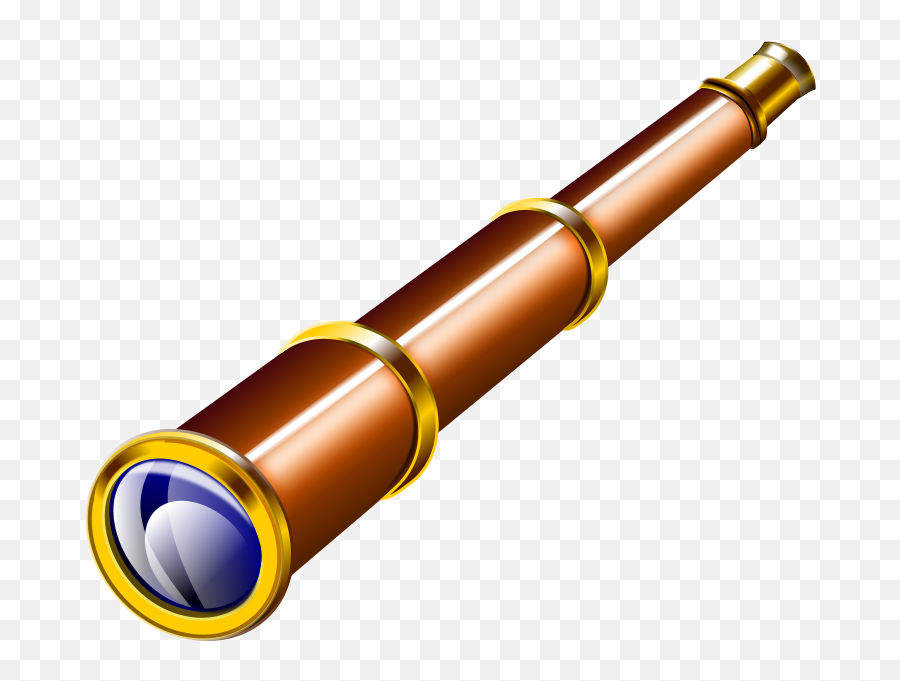 Telescope Clip Art At Clker - Pirate Telescope Clip Art Emoji,Telescope Clipart