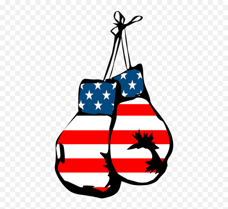 Boxing Gloves Clipart American Flag - Mexican Boxing Glove Red Boxing Gloves Silhouette Emoji,Boxing Gloves Png