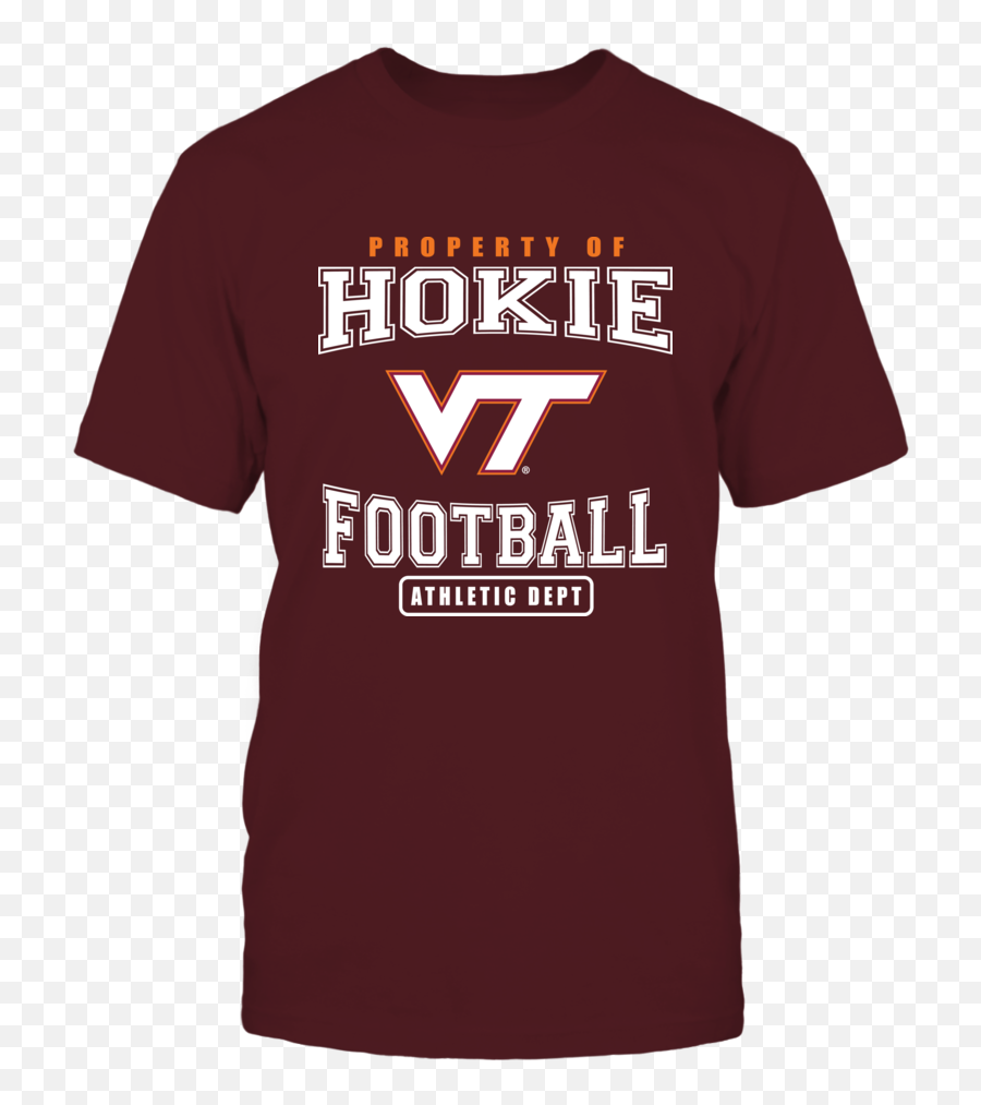 Virginia Tech - Property Hokie Footbal Tshirt Property Of Costa Sauzal Emoji,Vt Logo