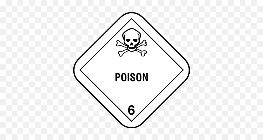 Hazmat Shipping Form Flag Poison - Poison Label Emoji,Hazmat Logo